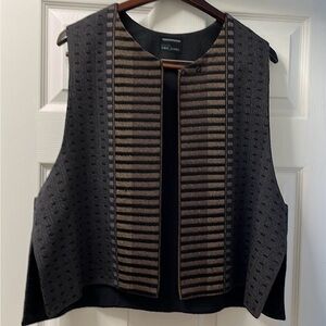 Vintage Handwoven Designs By Juanita Girardin Womens Vest